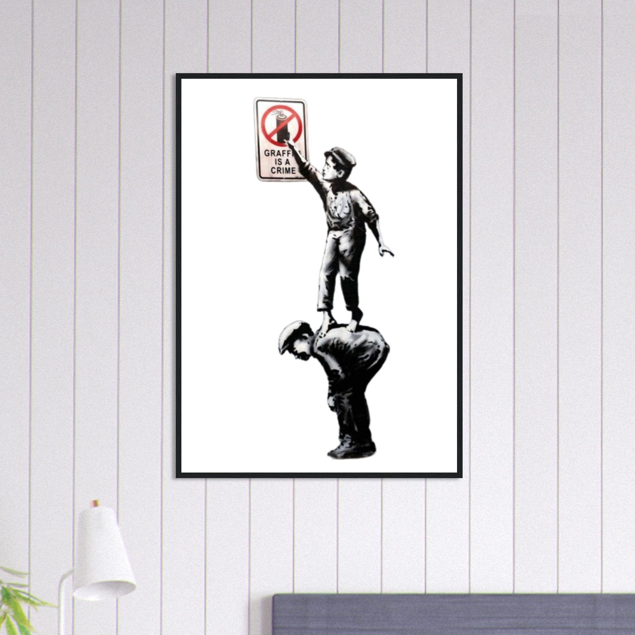 Canvanation Print Material 70x100 cm / 28x40″ Tableau Banksy Street Art