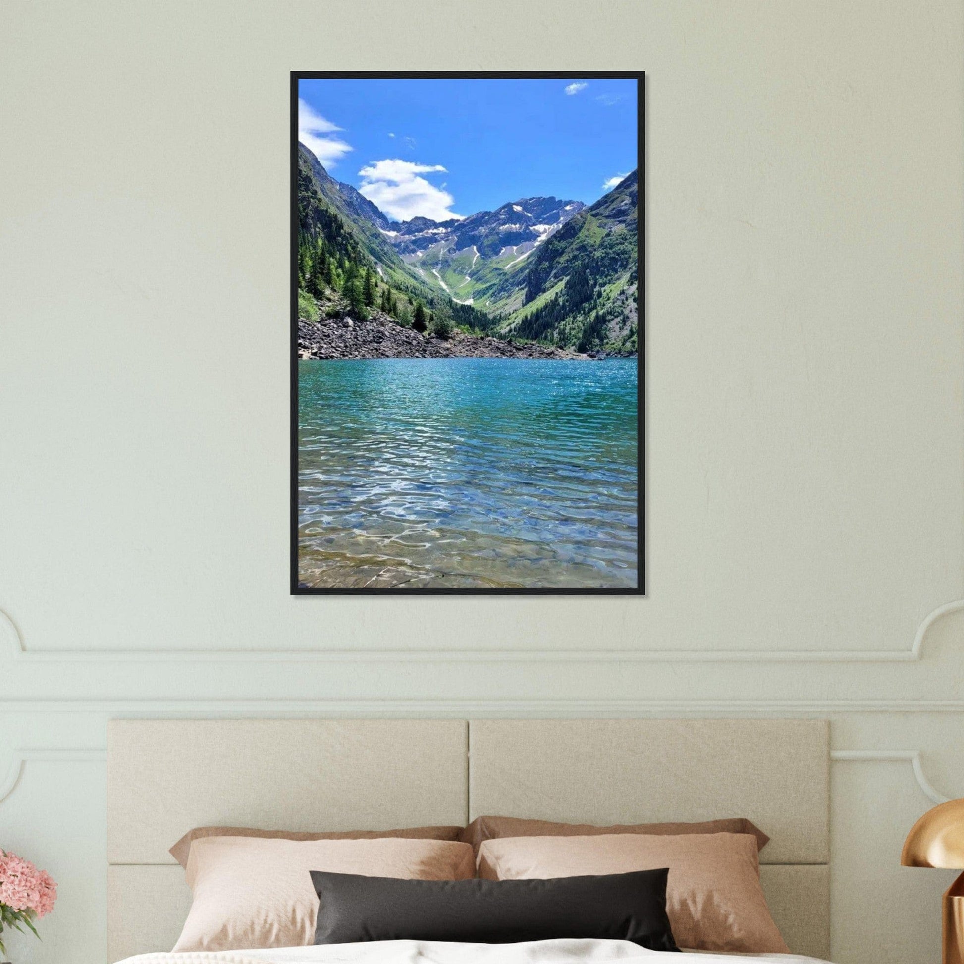 Tableau Montagne Lac Moderne Canvanation