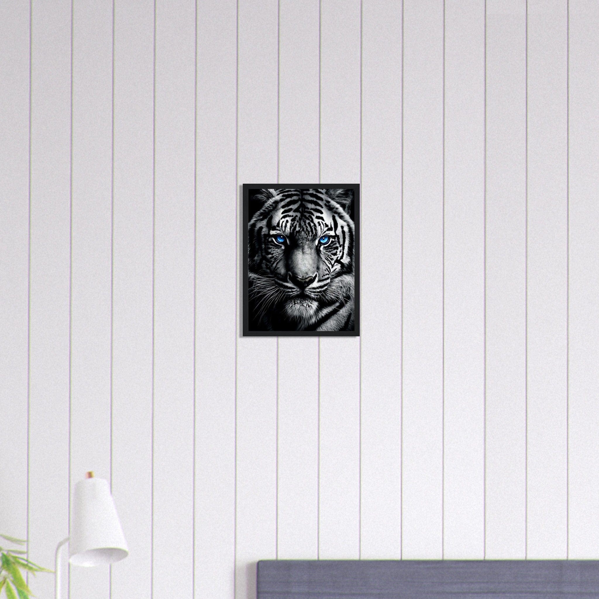 Tableau Tigre Yeux Bleu Canvanation