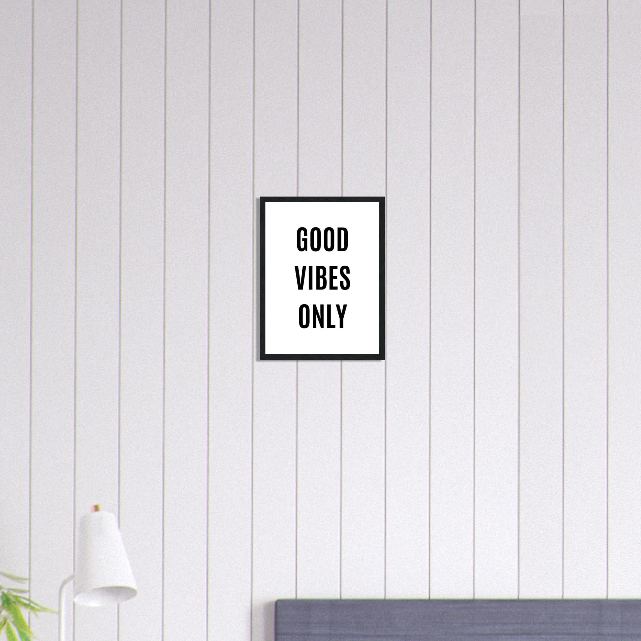 Canvanation Print Material 30x40 cm / 12x16″ Tableau Citation Good Vibes Only Motivation