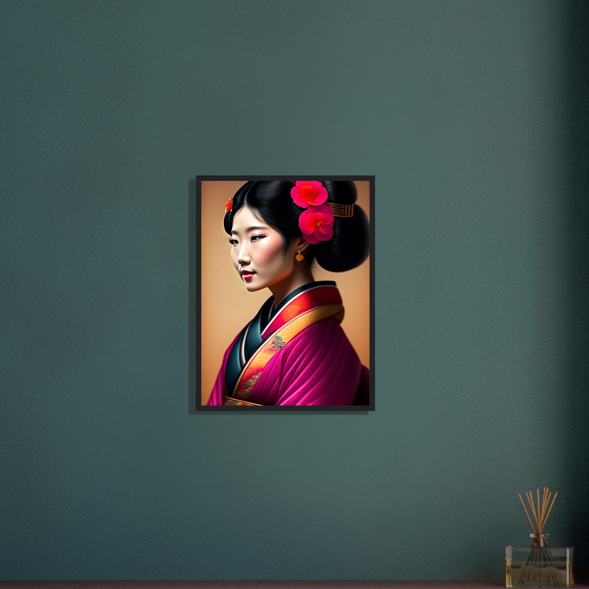 Tableau Japon Geisha Kimono Canvanation