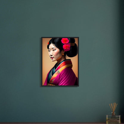 Tableau Japon Geisha Kimono Canvanation