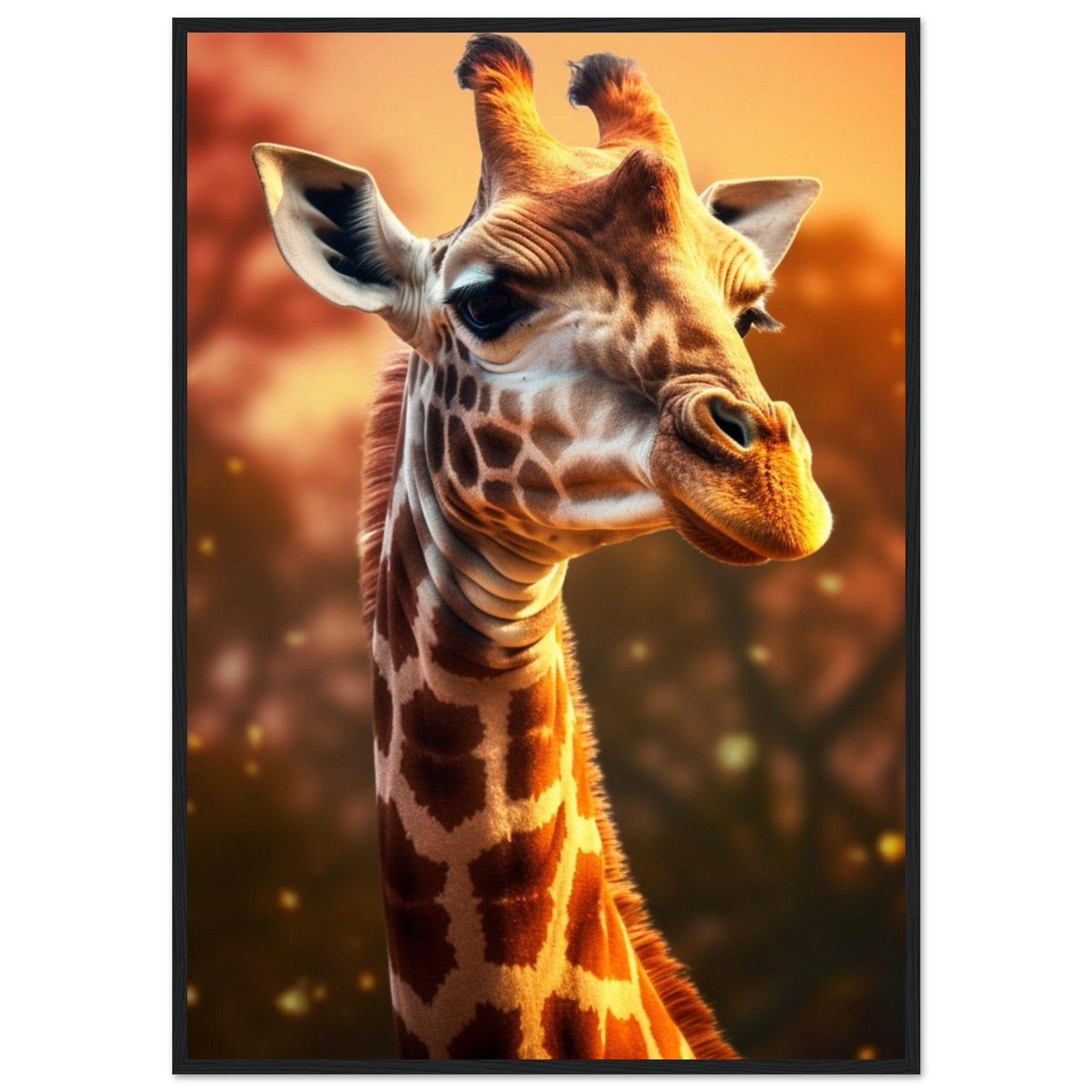 Gelato Print Material 70x100 cm / 28x40″ Tableau Girafe Long