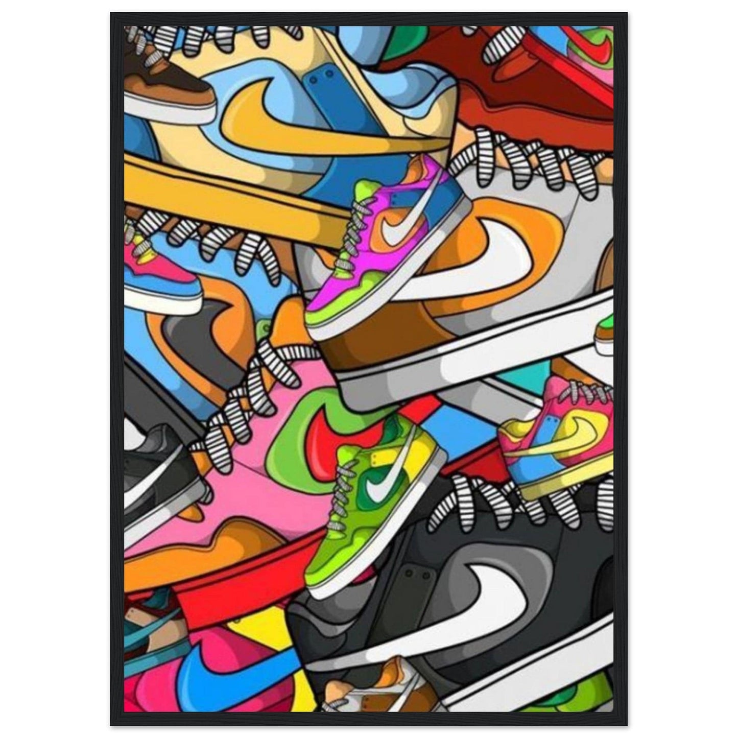 Tableau Graffiti Sneaker - Canvanation