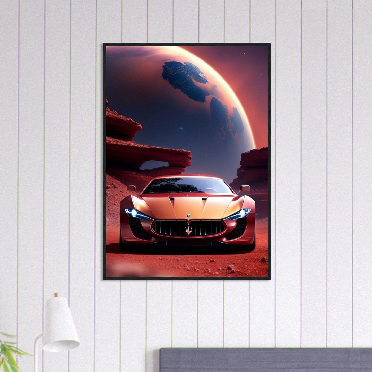 Tableau Voiture Maserati Lune Canvanation