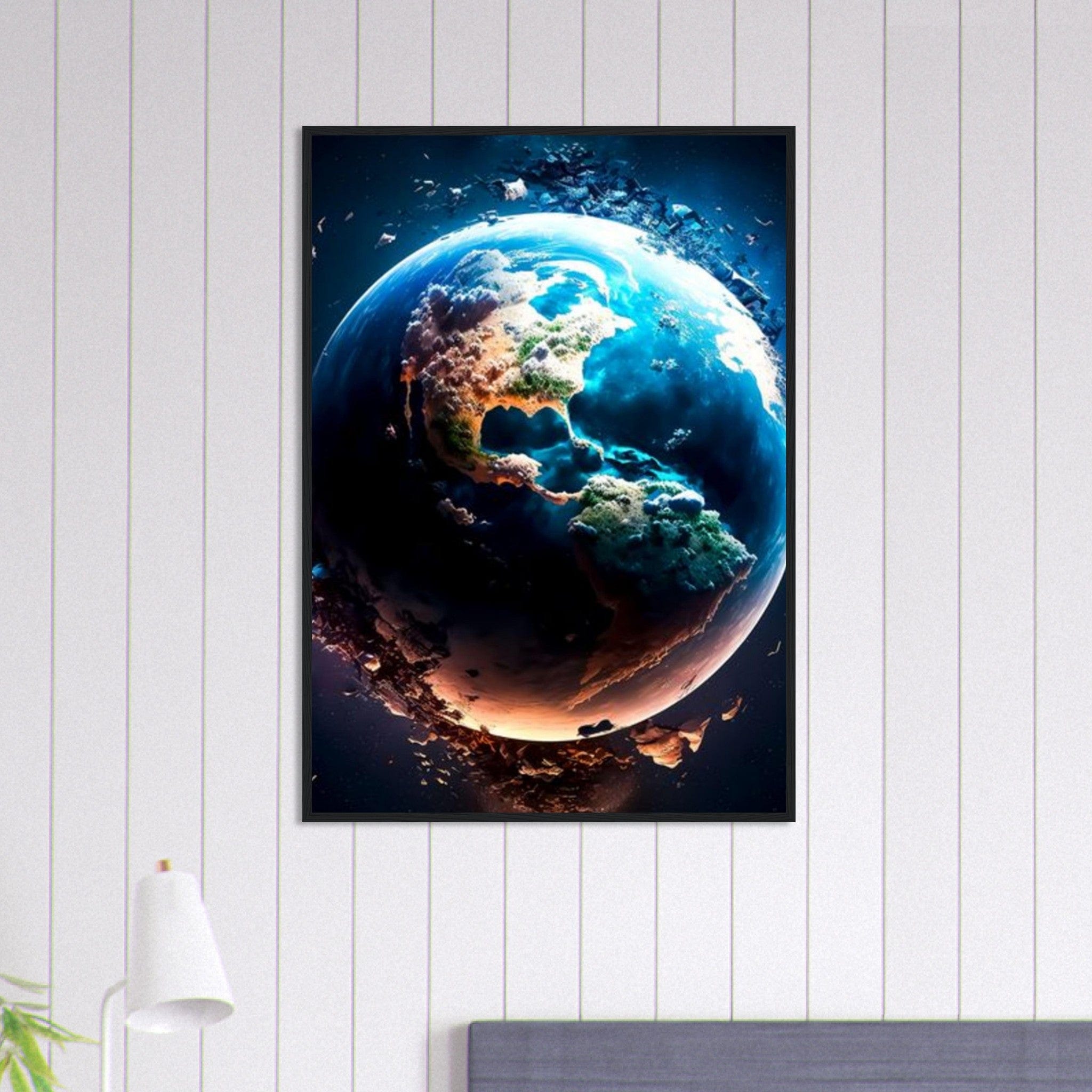 Canvanation Print Material 70x100 cm / 28x40″ Tableau Planete Cosmos Enchanté