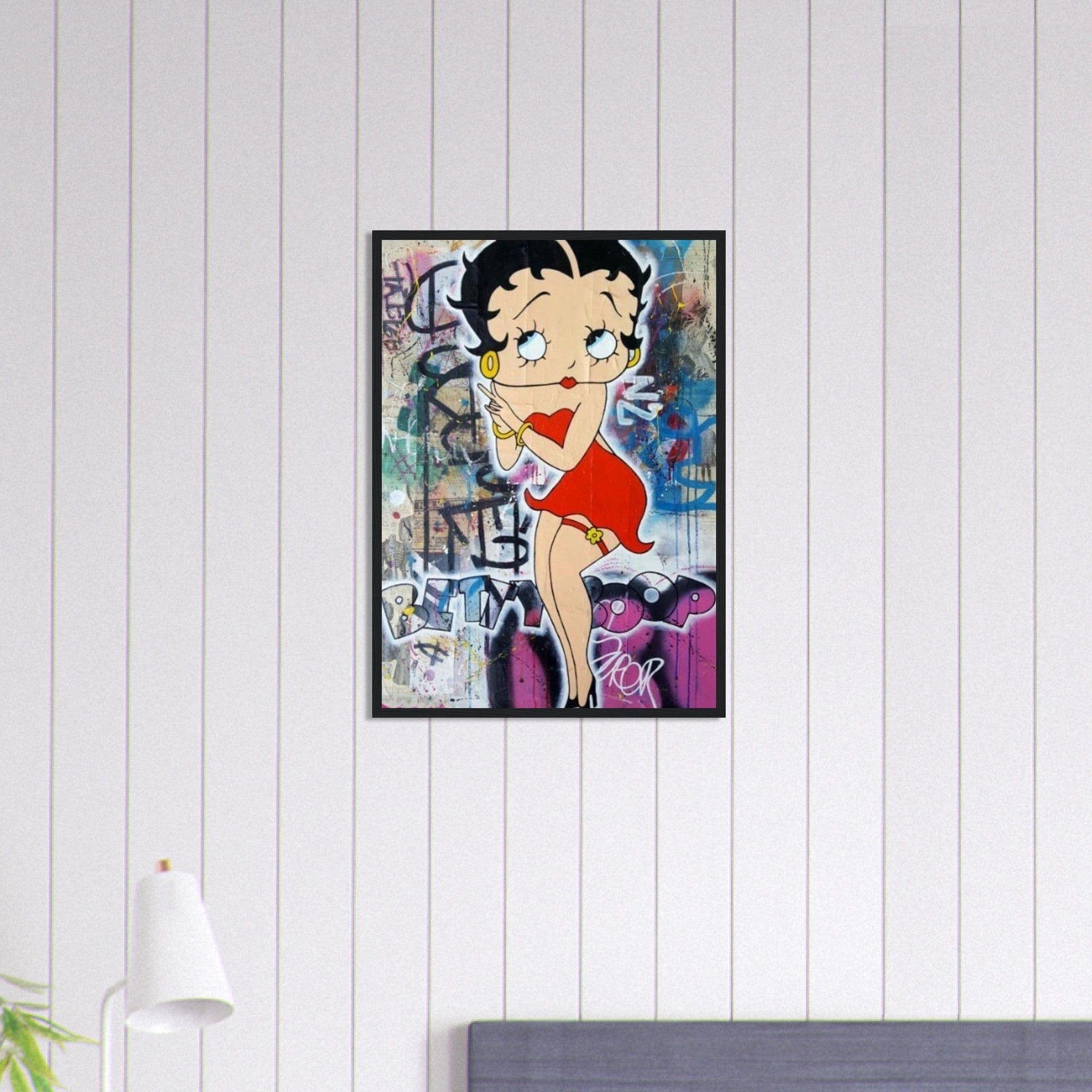 Canvanation Print Material 50x70 cm / 20x28″ Tableau Betty Boop Graffiti