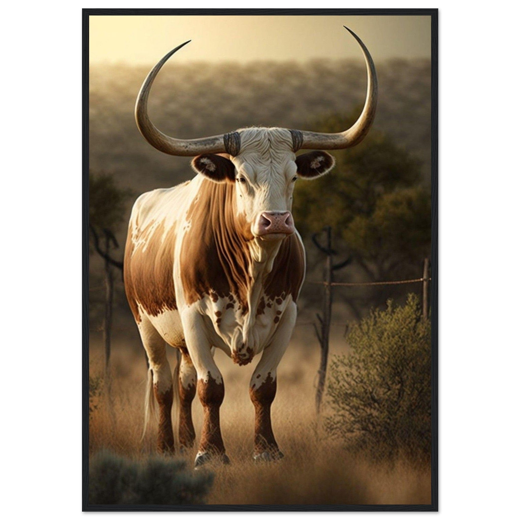 Canvanation Print Material 70x100 cm / 28x40″ Tableau Vache Colorée