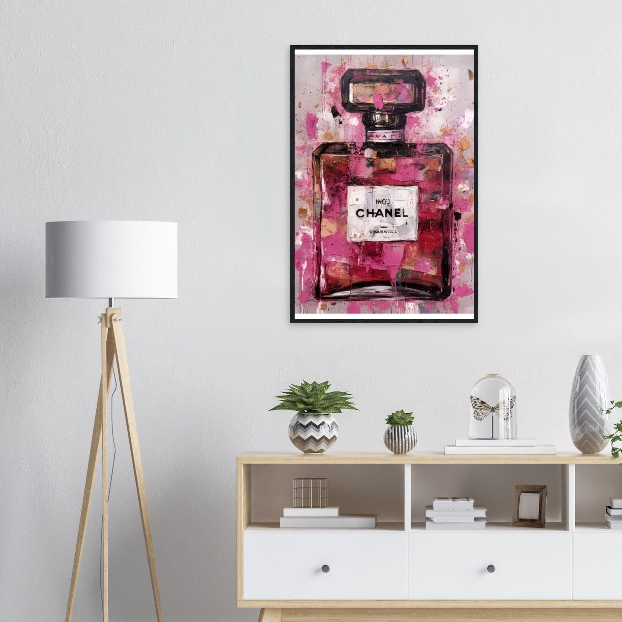 Canvanation 60x90 cm / 24x36″ / 1 Cadre Chanel Rose