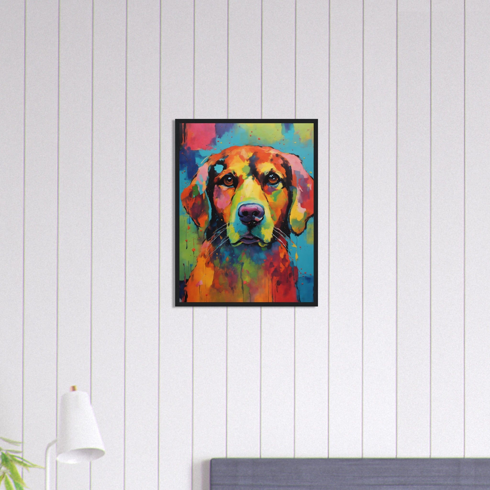 Canvanation Print Material 45x60 cm / 18x24″ Tableau Chien Compagnon Du Soir