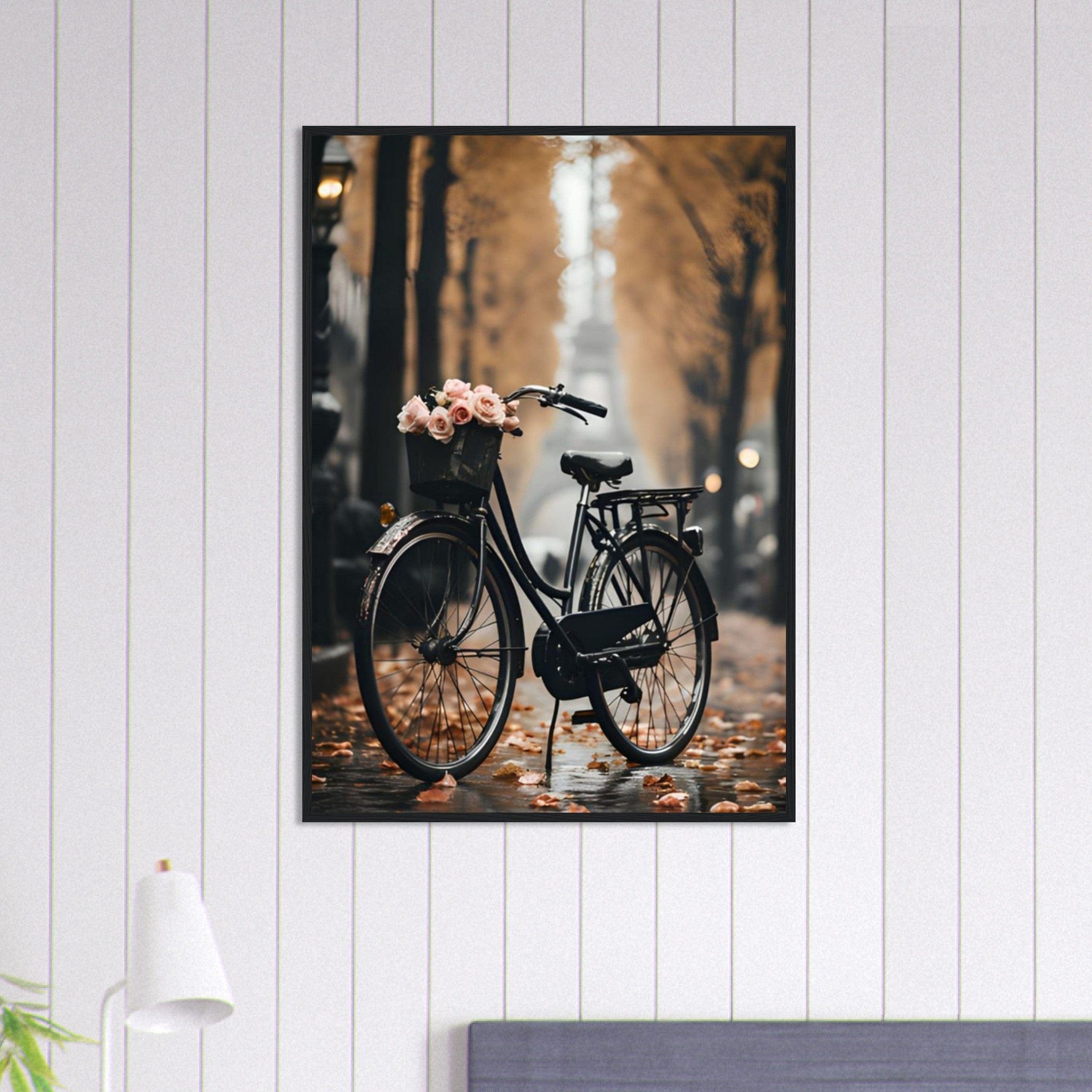 Canvanation Print Material 70x100 cm / 28x40″ Tableau Paris Vélo