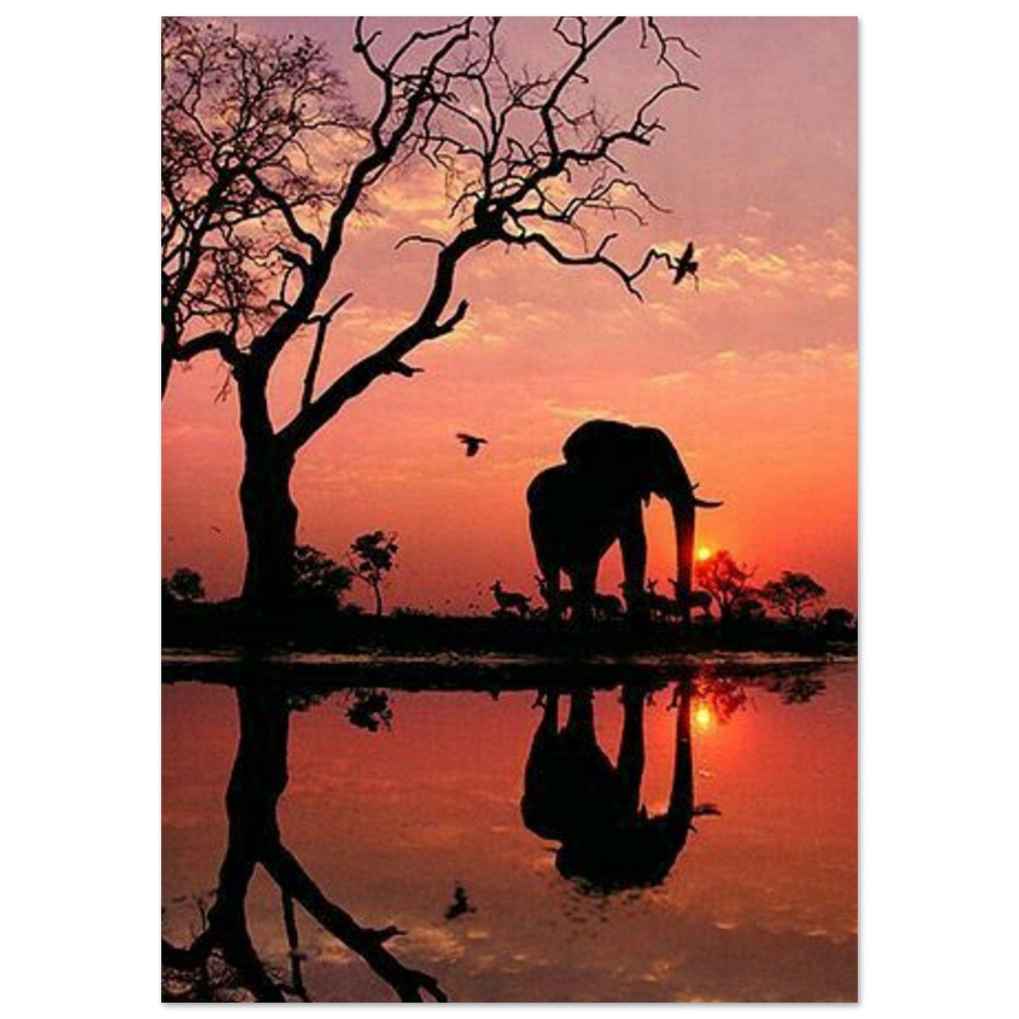 Tableau Africain Elephant - Canvanation