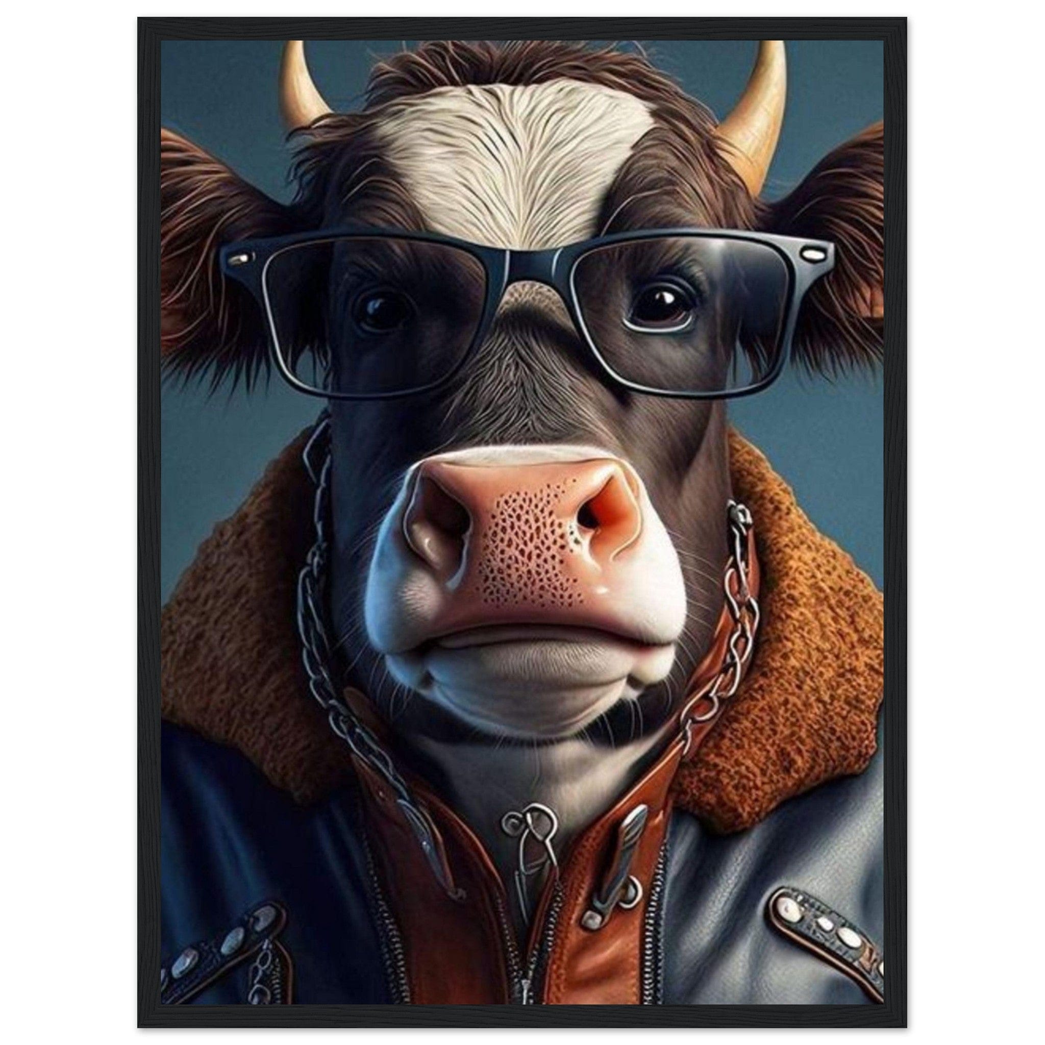 Canvanation Print Material 45x60 cm / 18x24″ Tableau Vache Rigolo