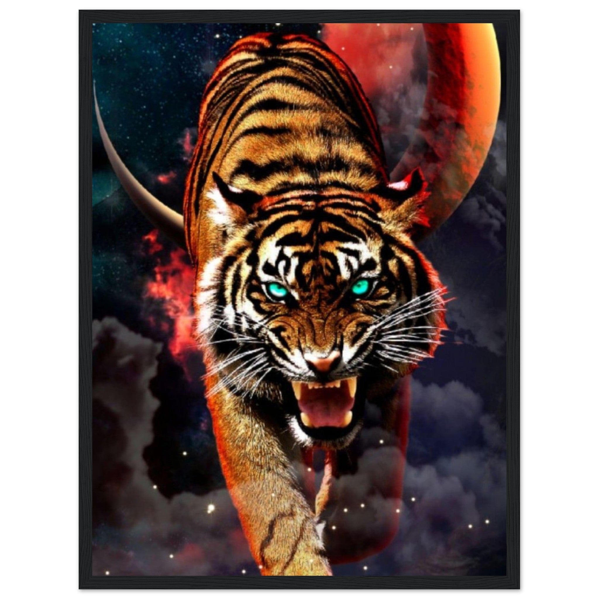 Canvanation Print Material 45x60 cm / 18x24″ Tableau Tigre Pop Art