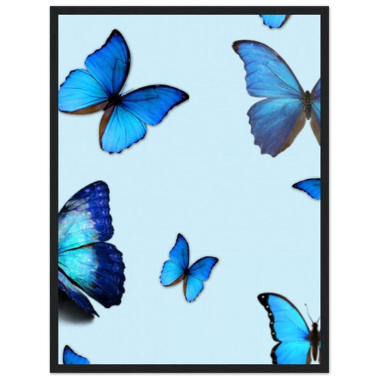 Tableau Papillons Bleu - Canvanation