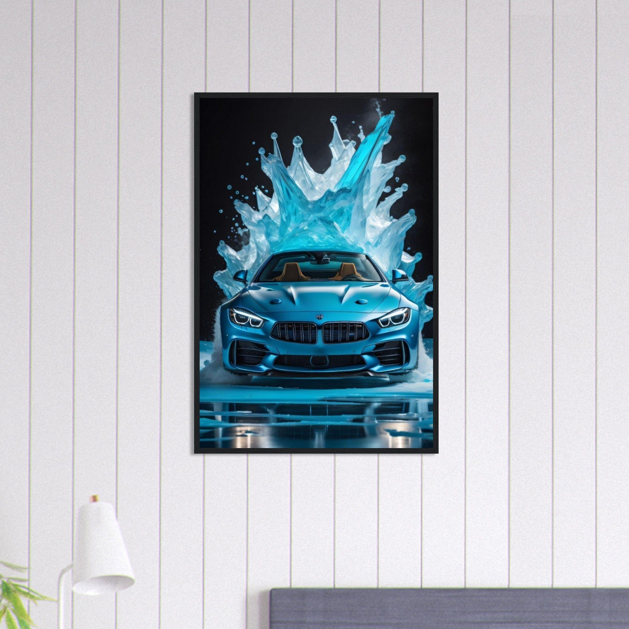 Canvanation Print Material 60x90 cm / 24x36″ Tableau Voiture Bmw Bleu