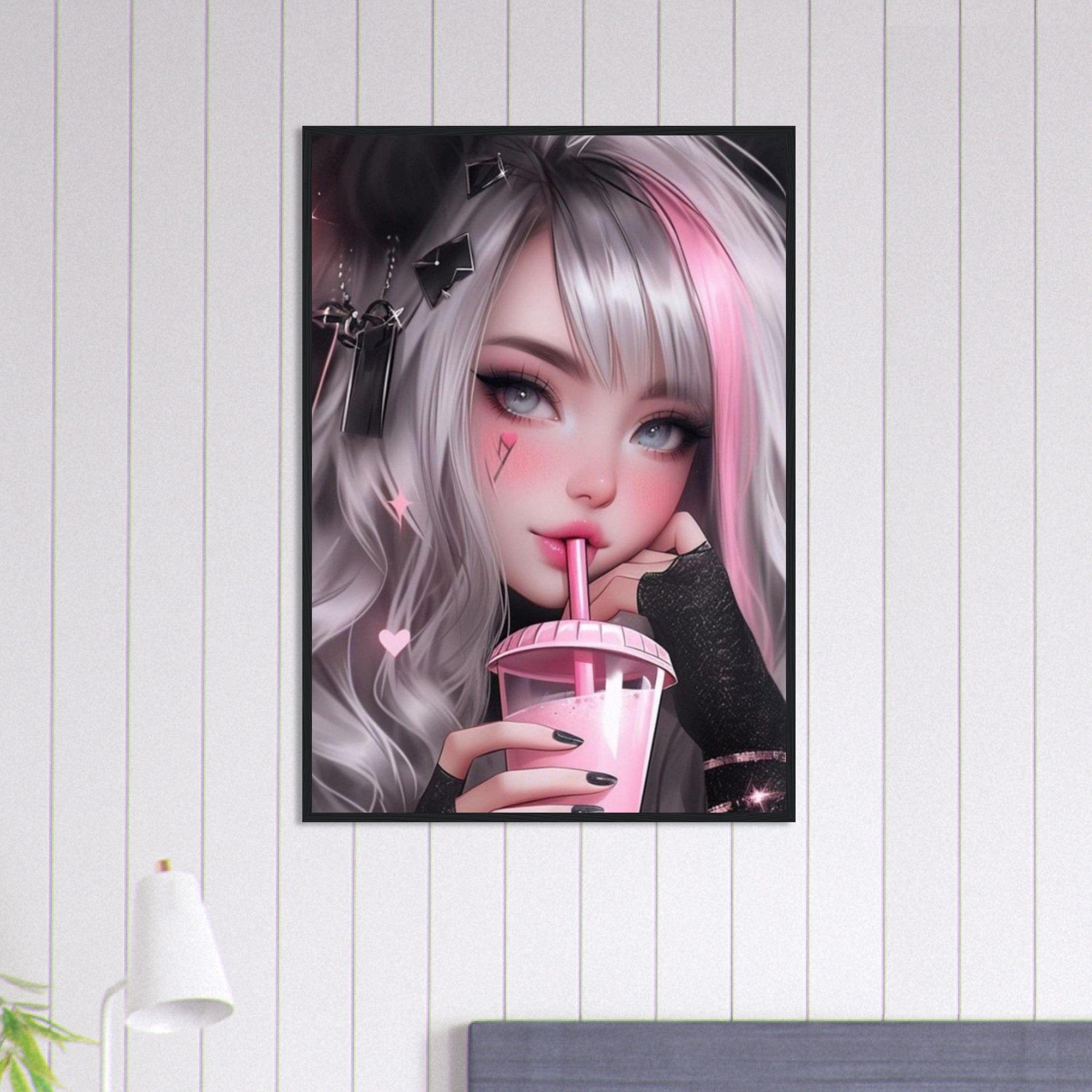 Canvanation Print Material 70x100 cm / 28x40″ Tableau Femme Manga