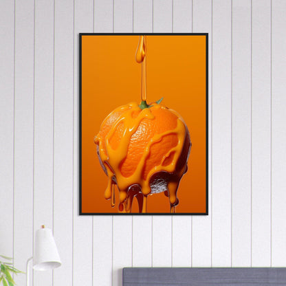 Tableau Cusine Orange Fond