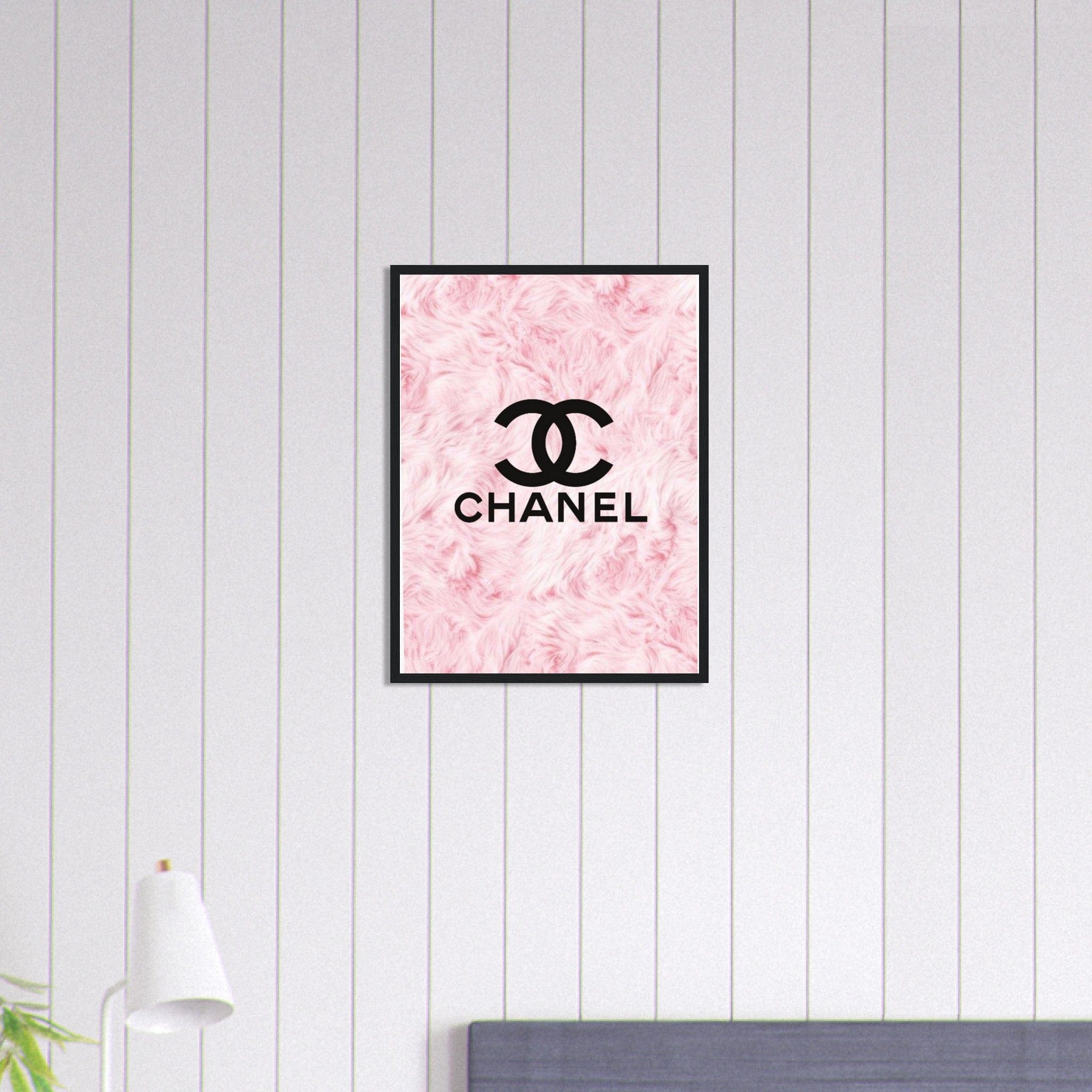 Tableau Chanel Fond Fleurs Canvanation