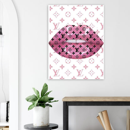 Gelato Print Material 75x100 cm / 30x40″ Affiche Louis Vuitton Levre Rose