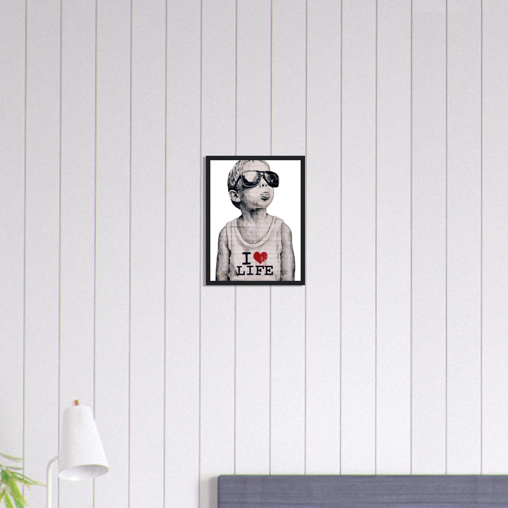 Canvanation Print Material 30x40 cm / 12x16″ Tableau Banksy I Love Life