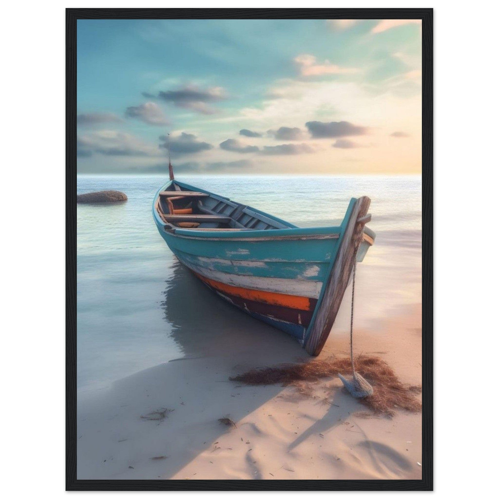 Tableau Peinture Bateau - Canvanation