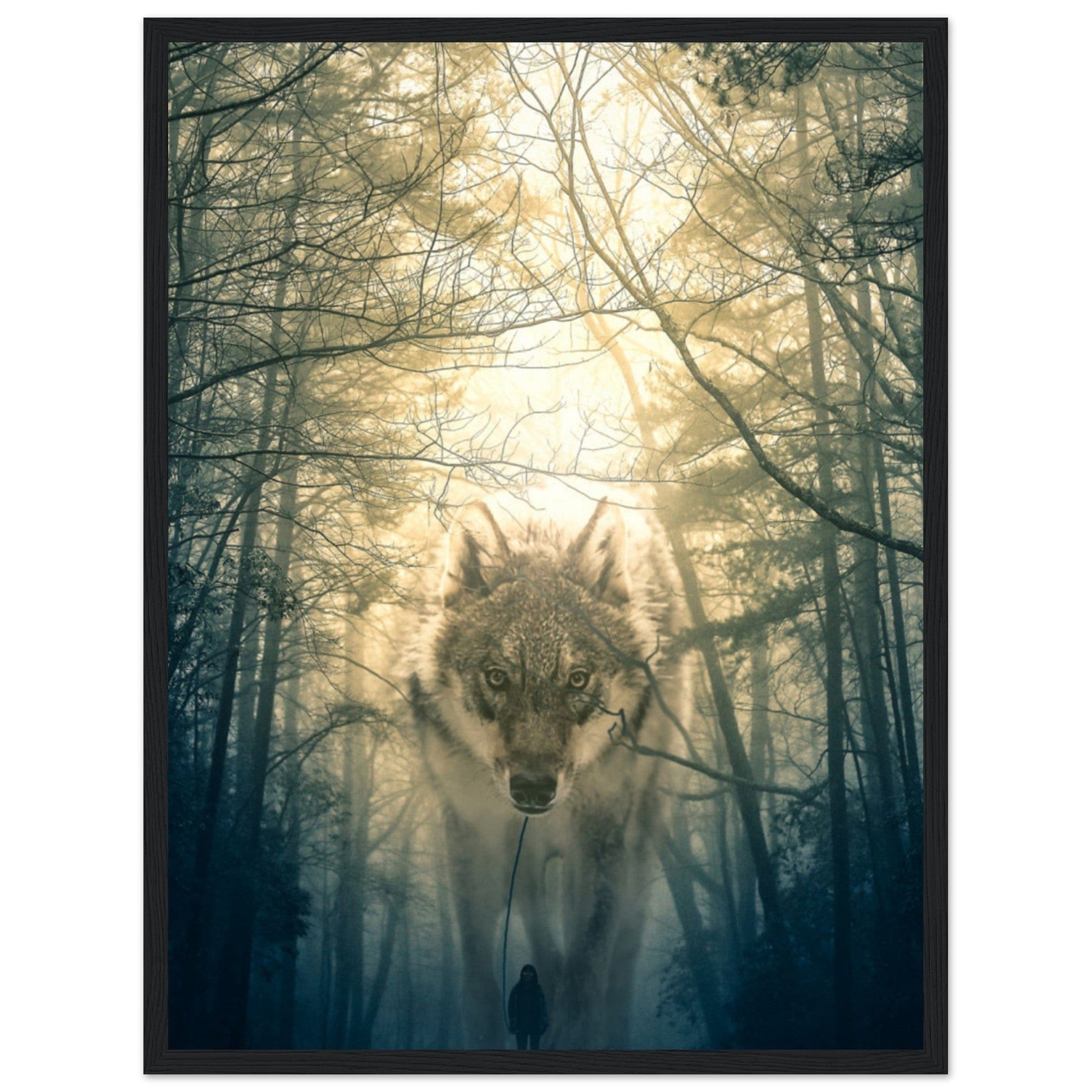 Tableau Loup Forêt - Canvanation