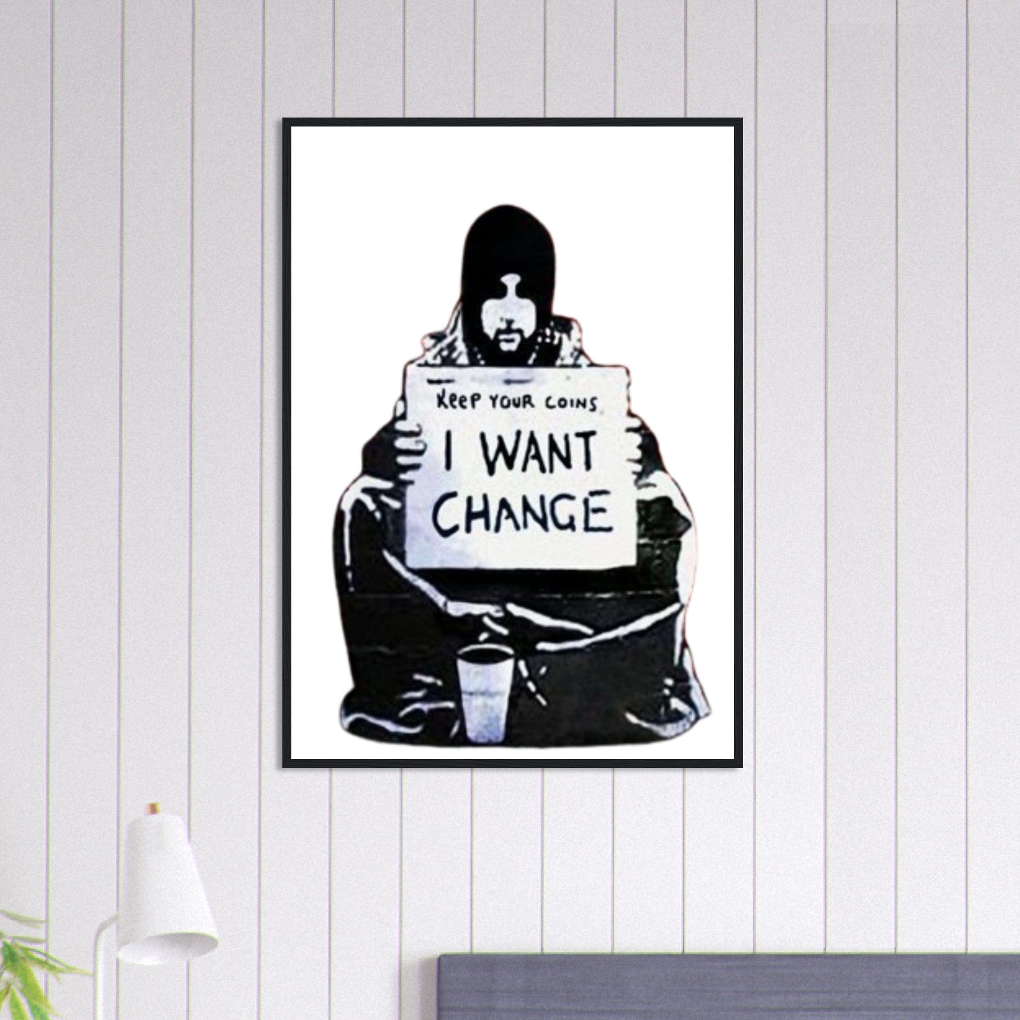 Canvanation Print Material 70x100 cm / 28x40″ Tableau Street Art Graffiti Banksy