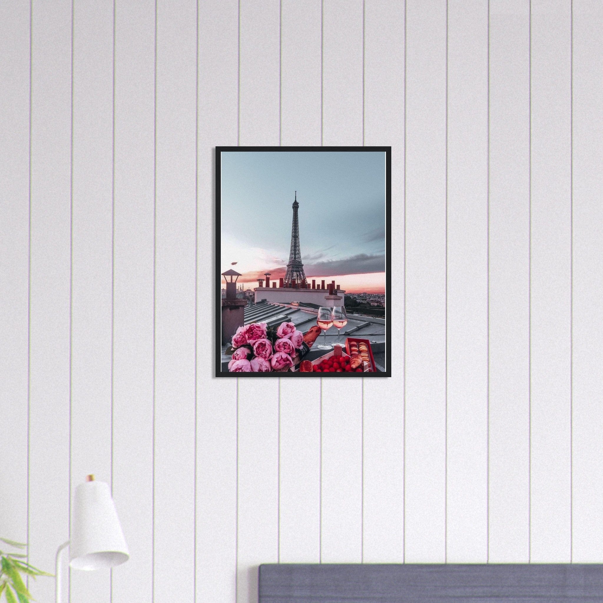 Canvanation Print Material 45x60 cm / 18x24″ Tableau Paris Toit De Paris Amoureux