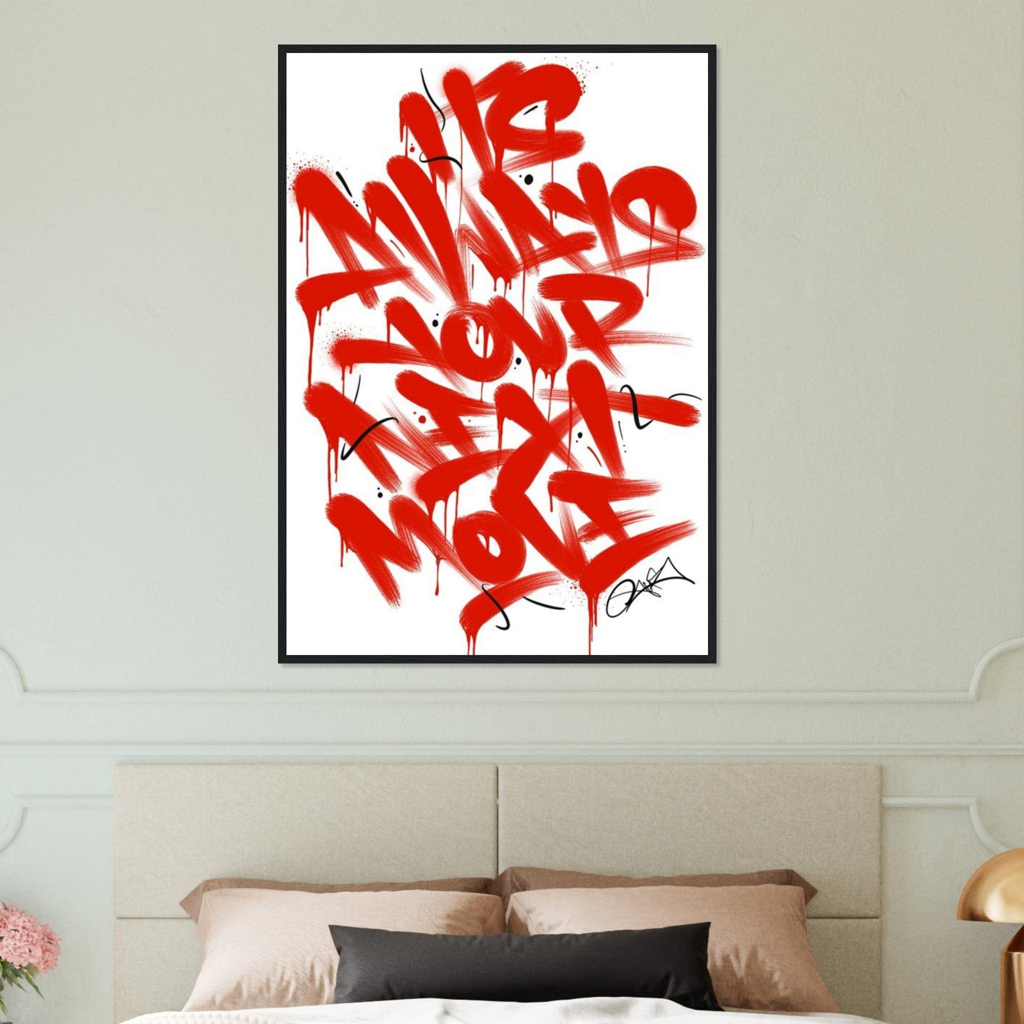 Canvanation Print Material Tableau Street Art Graffiti Rouge