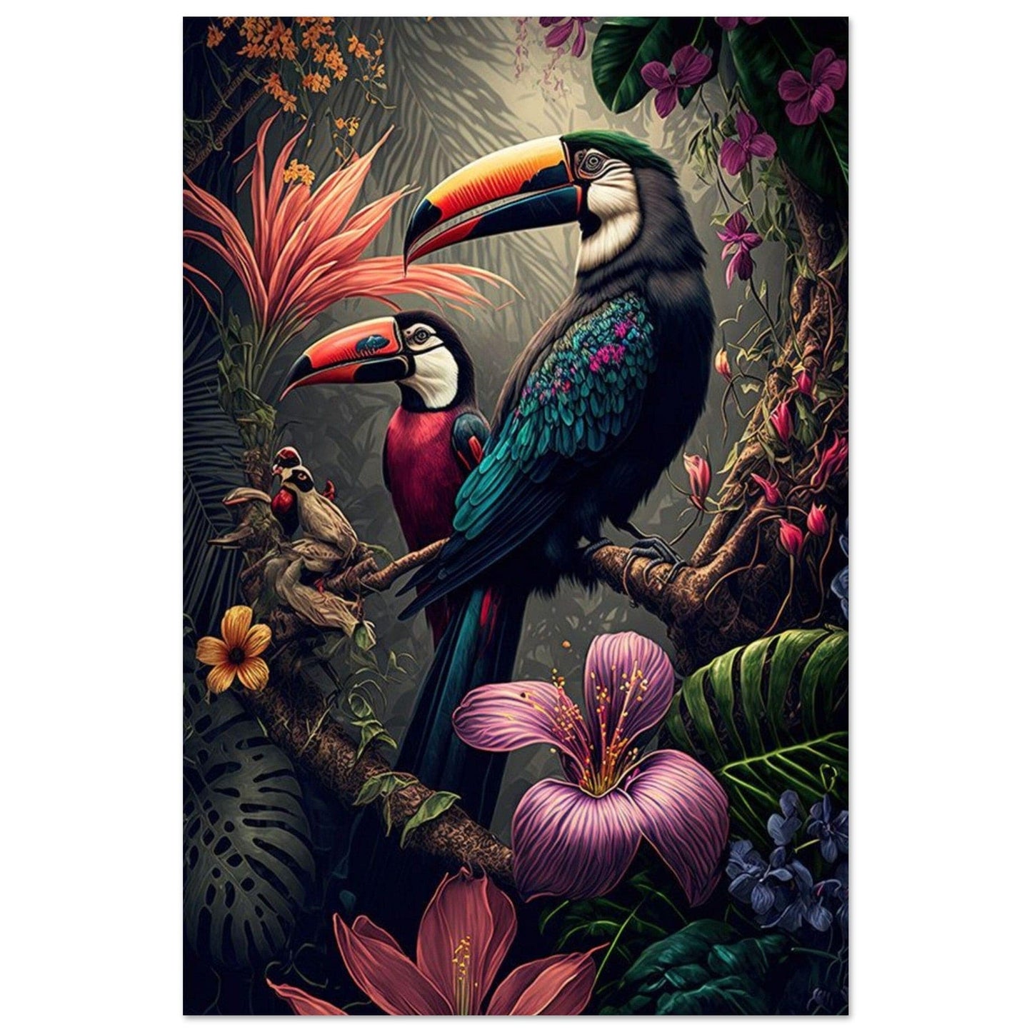 Tableau Jungle Toucan - Canvanation