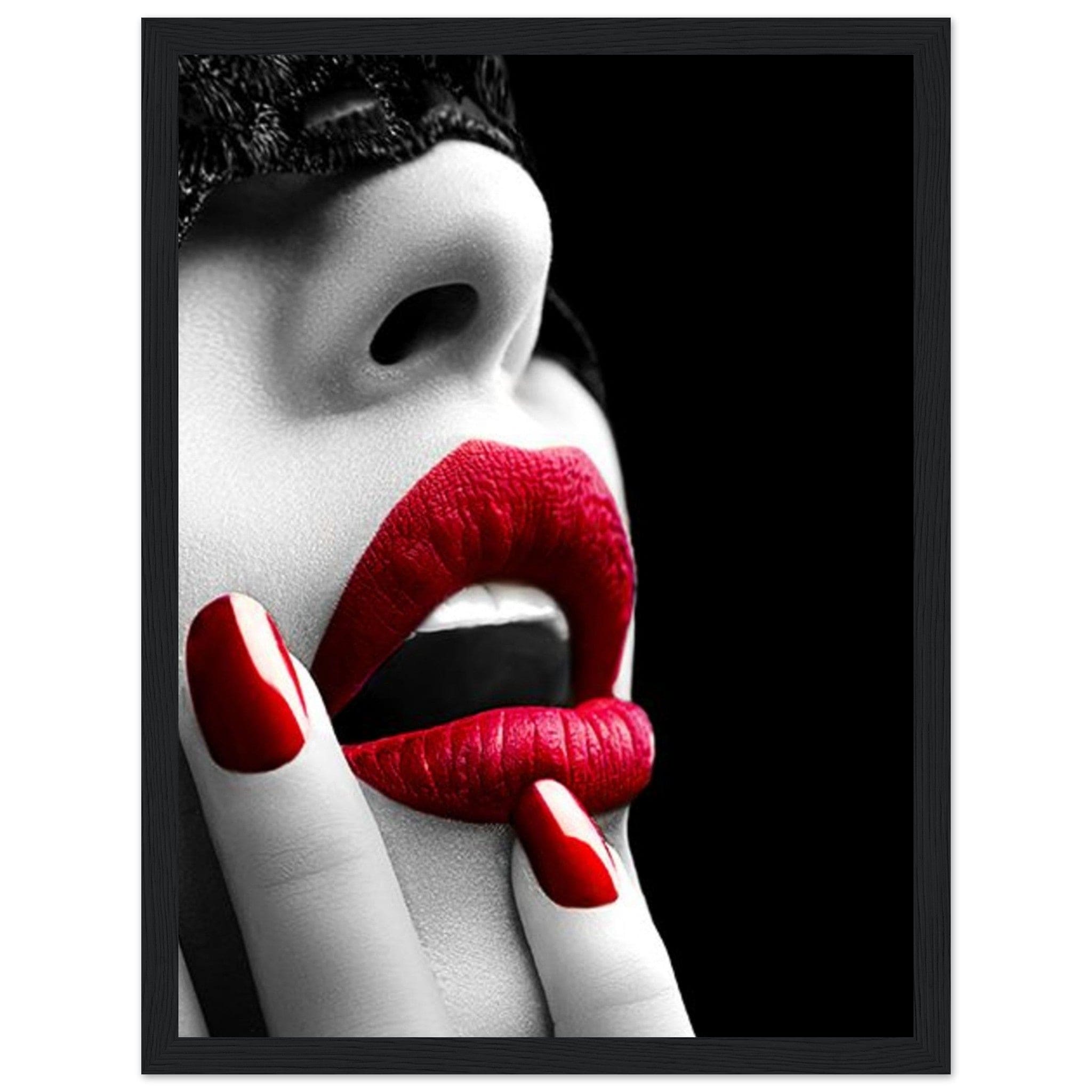 Canvanation Print Material 30x40 cm / 12x16″ / C Tableau Triptyque La Femme Rouge