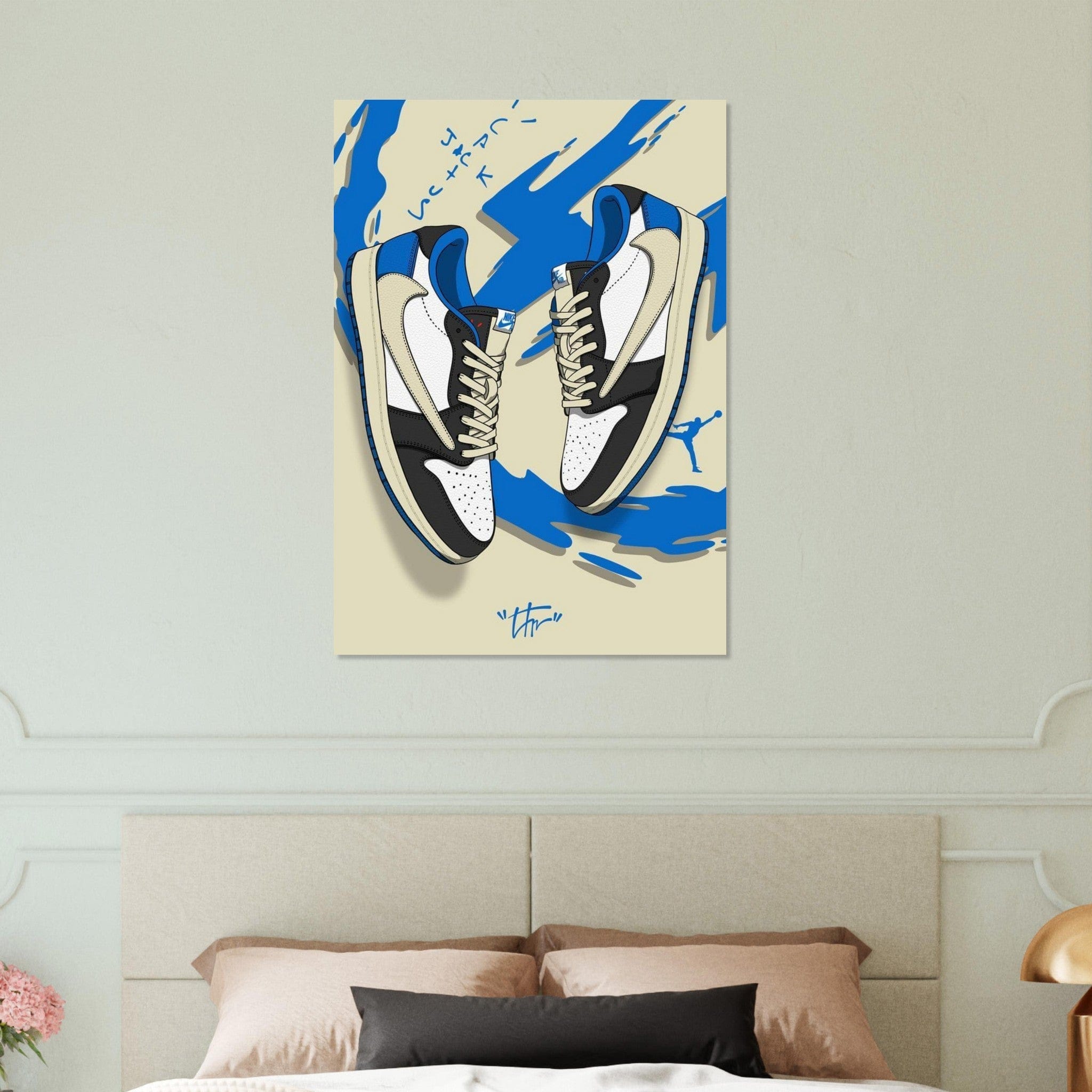 Gelato Print Material Poster Sneaker Beige