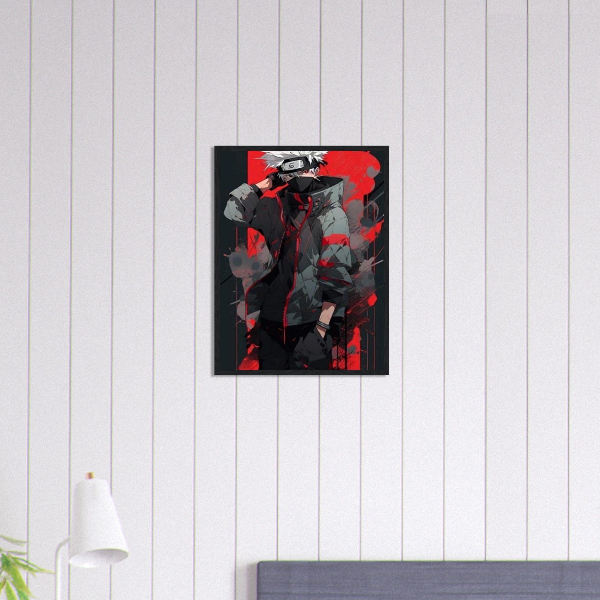 Canvanation Print Material 45x60 cm / 18x24″ Tableau Avec Cadre Naruto Kakashi