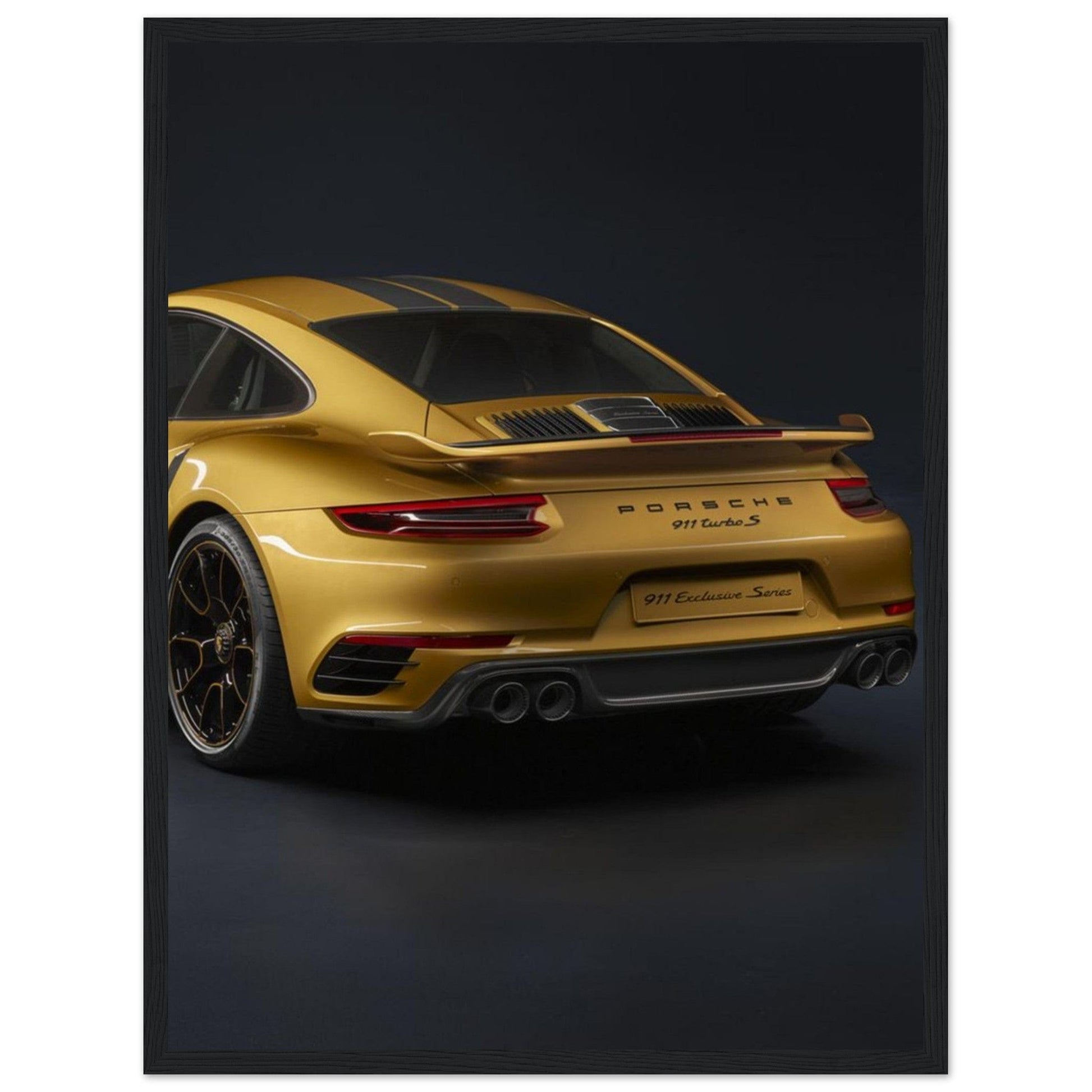 Tableau Porsche en Or - Canvanation