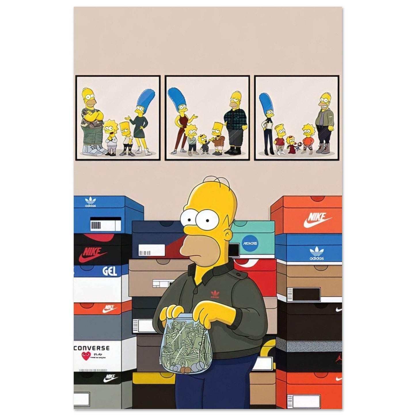 Tableau Sneaker Simpson - Canvanation