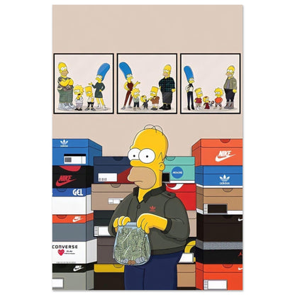 Tableau Sneaker Simpson - Canvanation