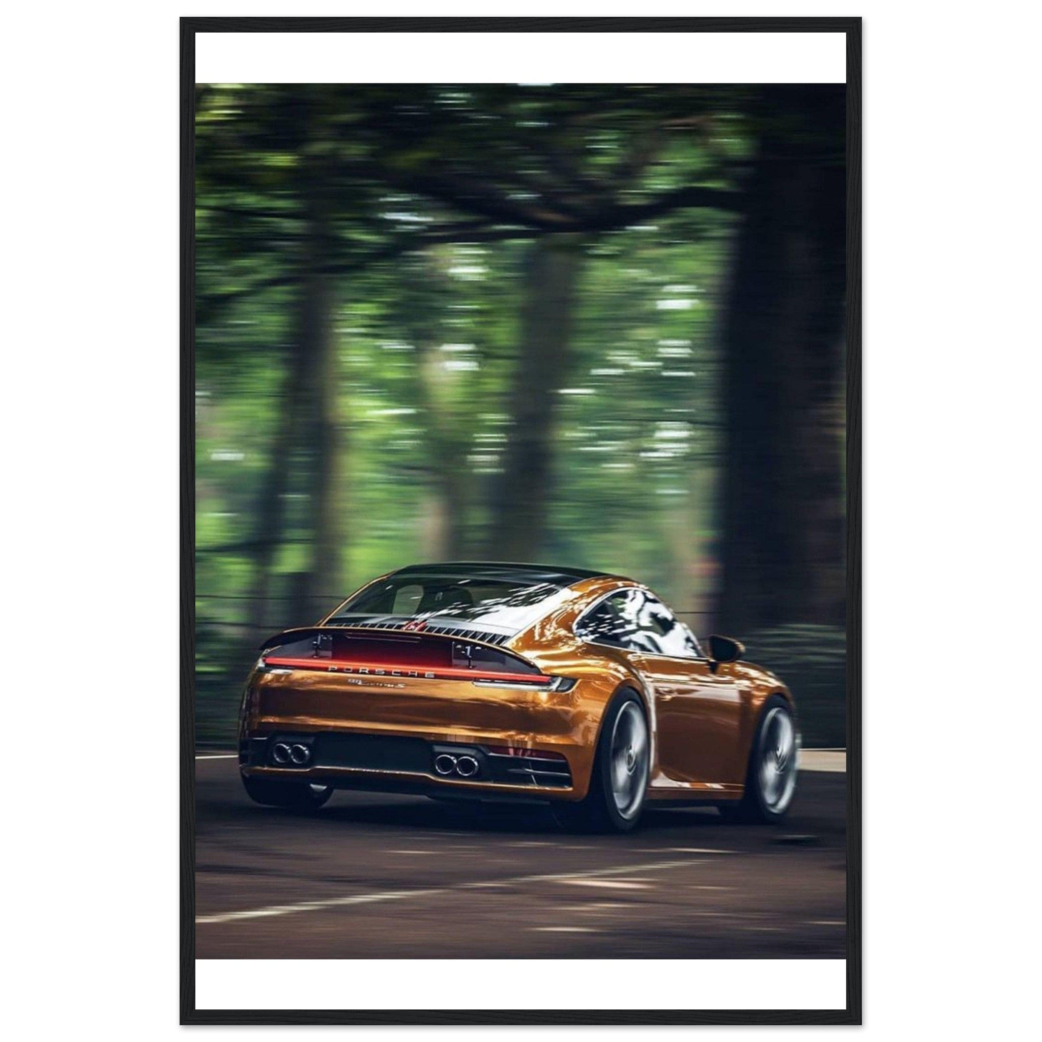 Gelato Print Material 60x90 cm / 24x36″ Tableau Voiture Porsche