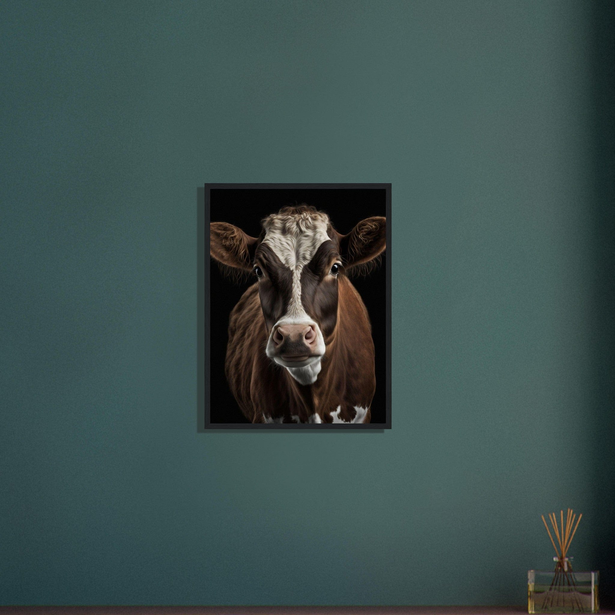 Canvanation Print Material Tableau Vache Moderne