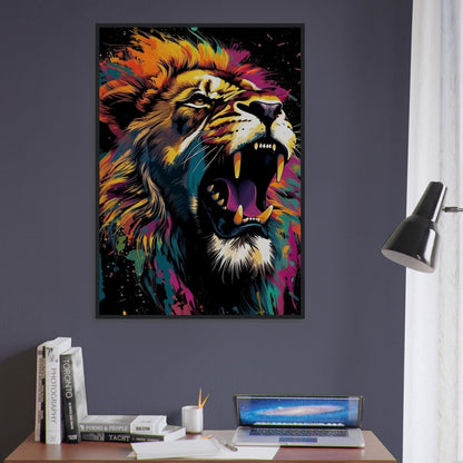 Tableau Pop Art Lion