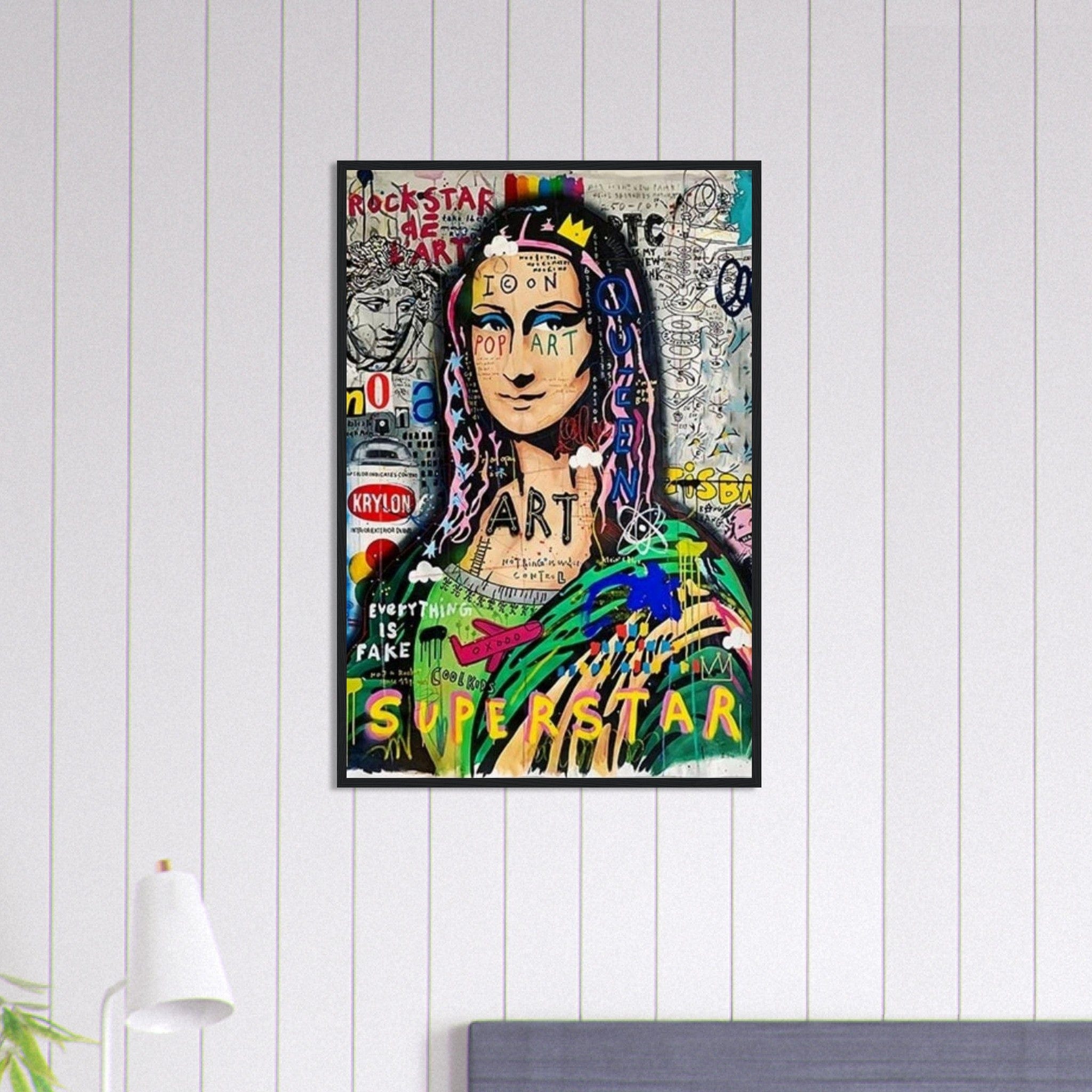 Canvanation Print Material 60x90 cm / 24x36″ Tableau Street Art Joconde Paris