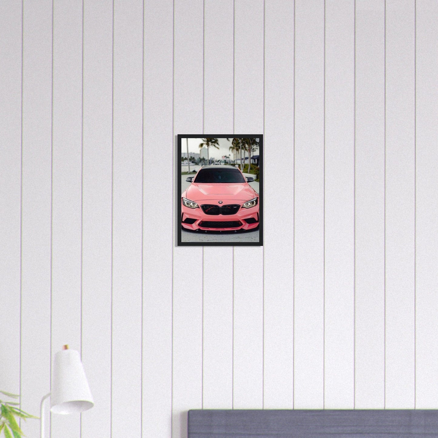 Tableau Voiture Bmw Rose Canvanation