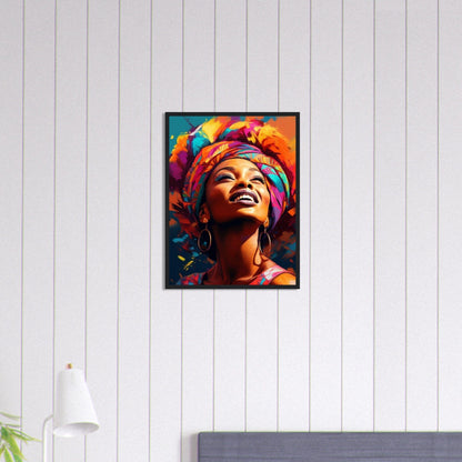 Tableau Femme Africaine Couleur Canvanation