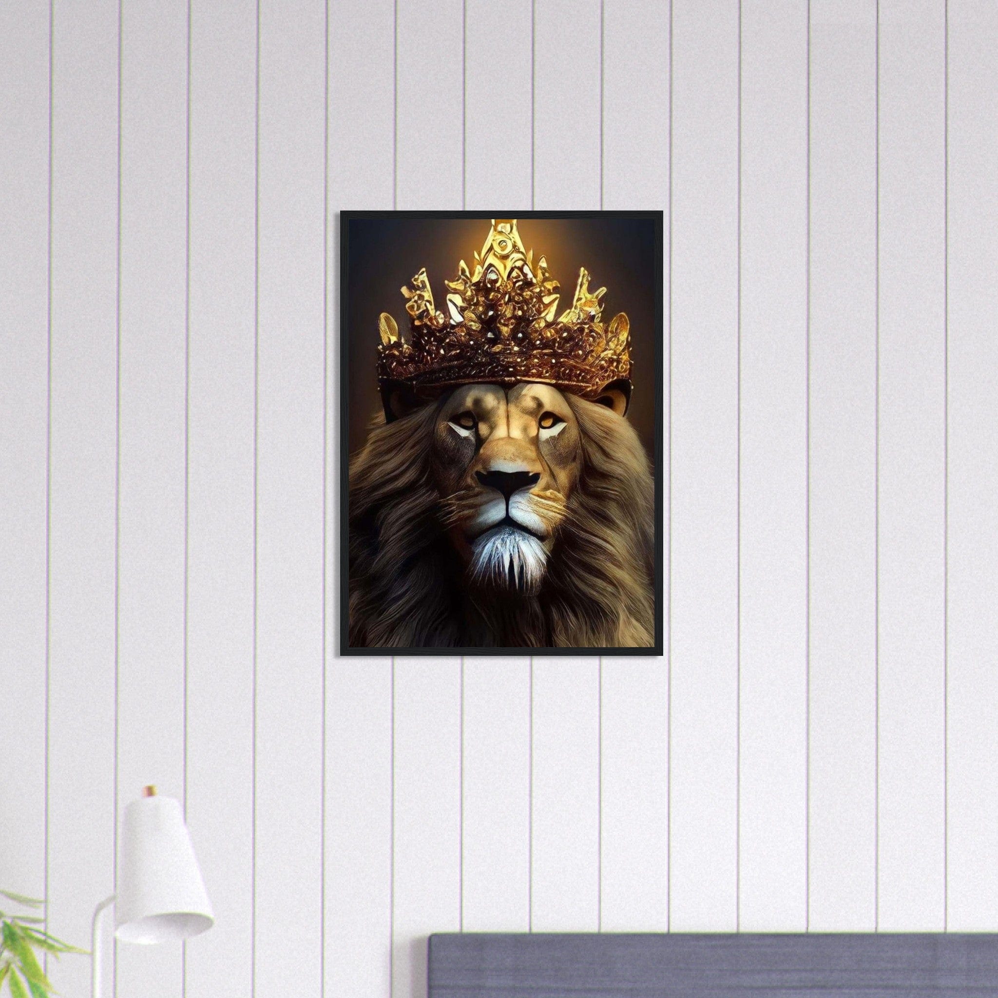 Canvanation Print Material 50x70 cm / 20x28″ Tableau Lion Abstrait