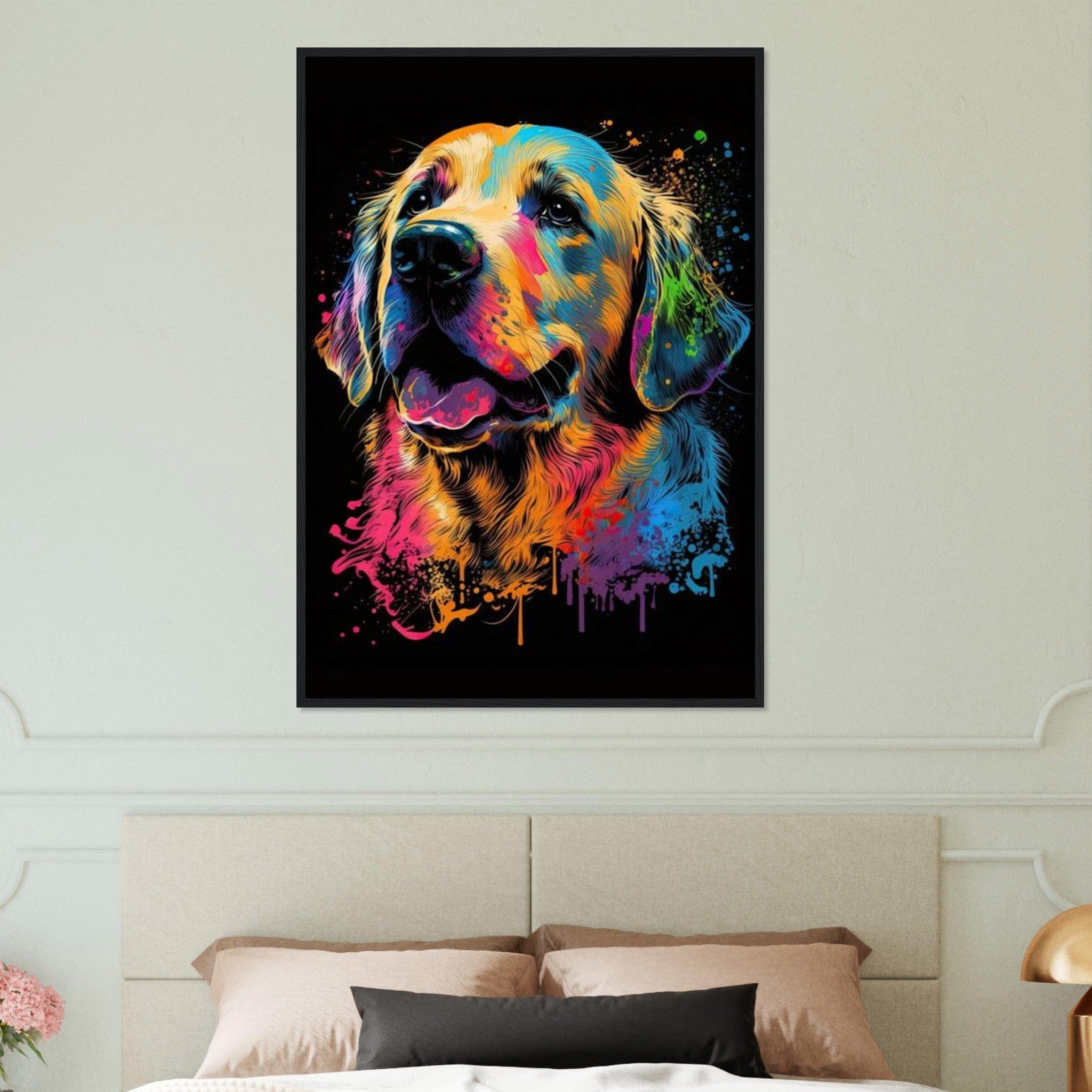 Canvanation Print Material Tableau Chien - Au fil des pattes