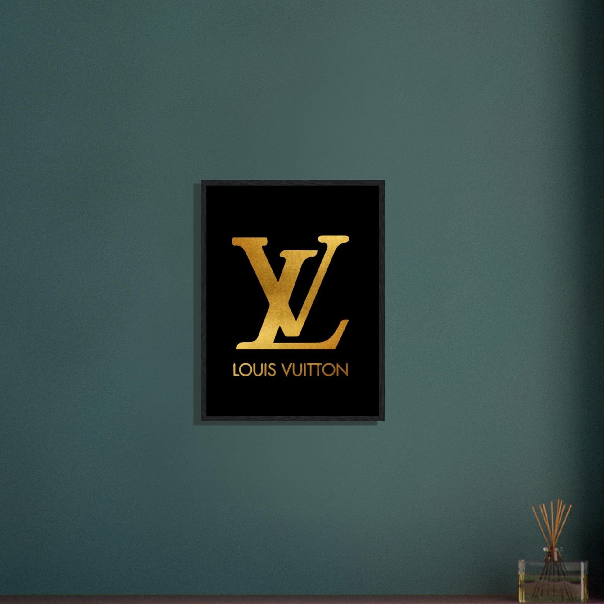 Tableau Marque De Luxe Louis Vuitton Or Canvanation