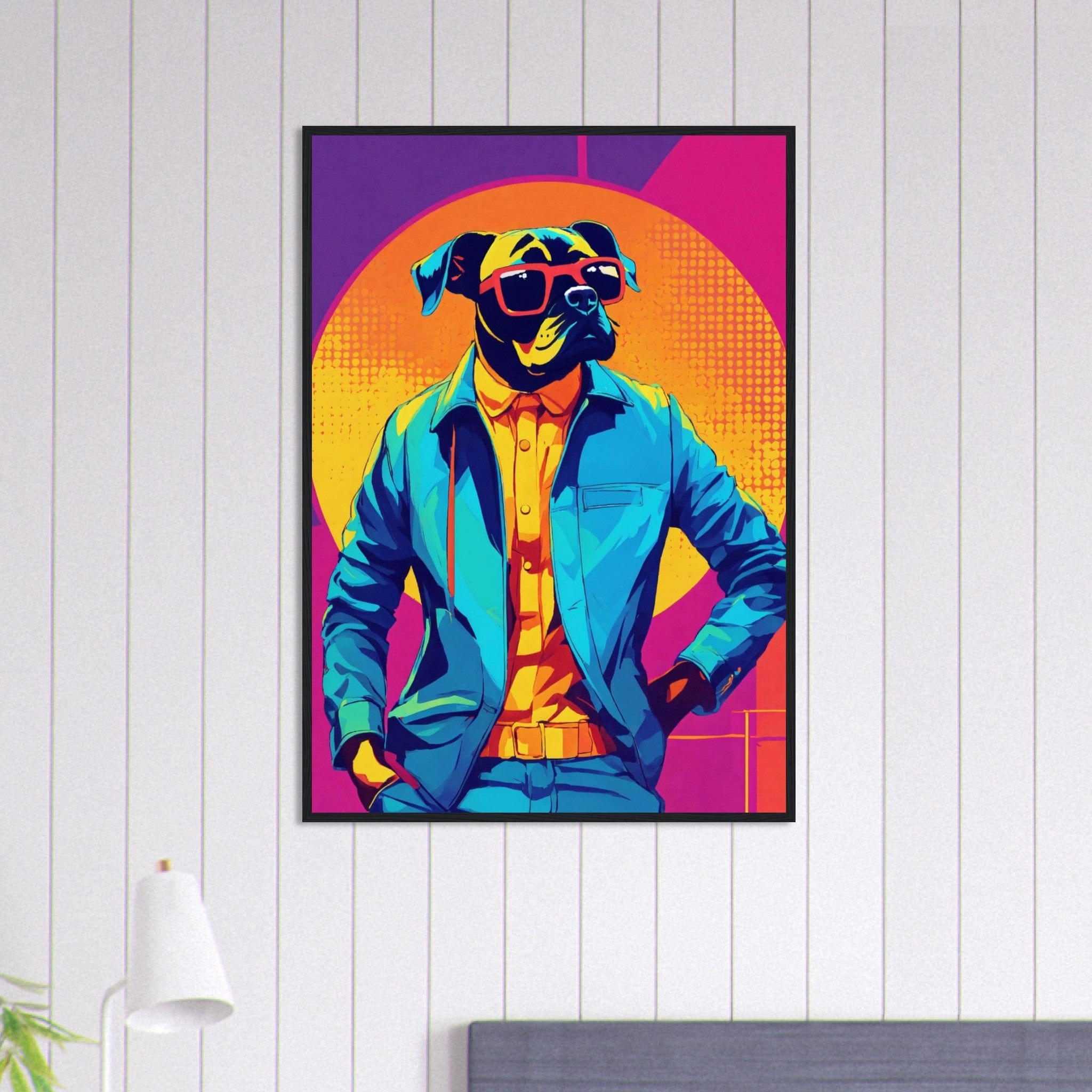 Canvanation Print Material 70x100 cm / 28x40″ Tableau Chien Pelage Doré