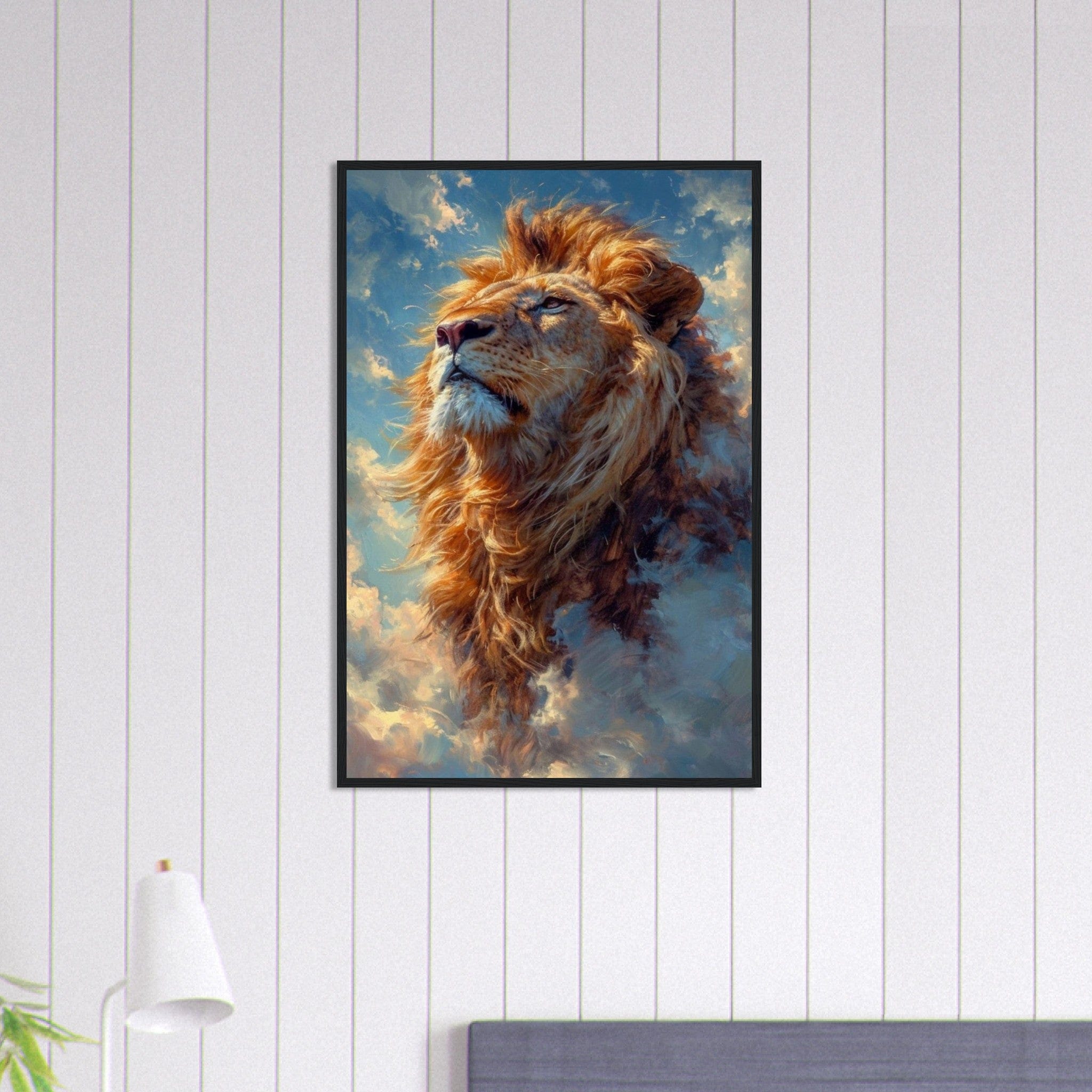 Canvanation Print Material 60x90 cm / 24x36″ Lion Tableau Ciel