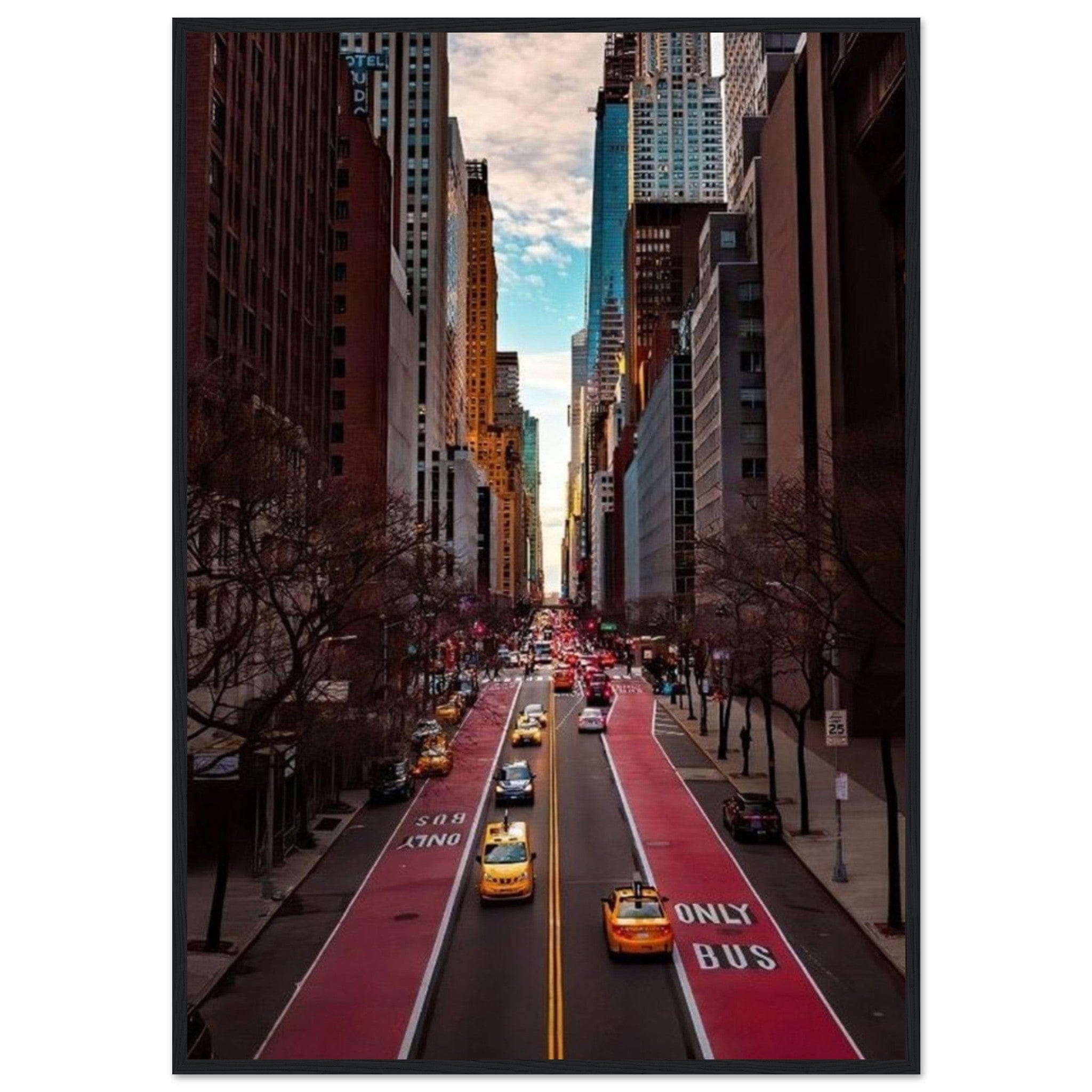 Gelato Print Material 70x100 cm / 28x40″ Tableau Ville New York Taxis