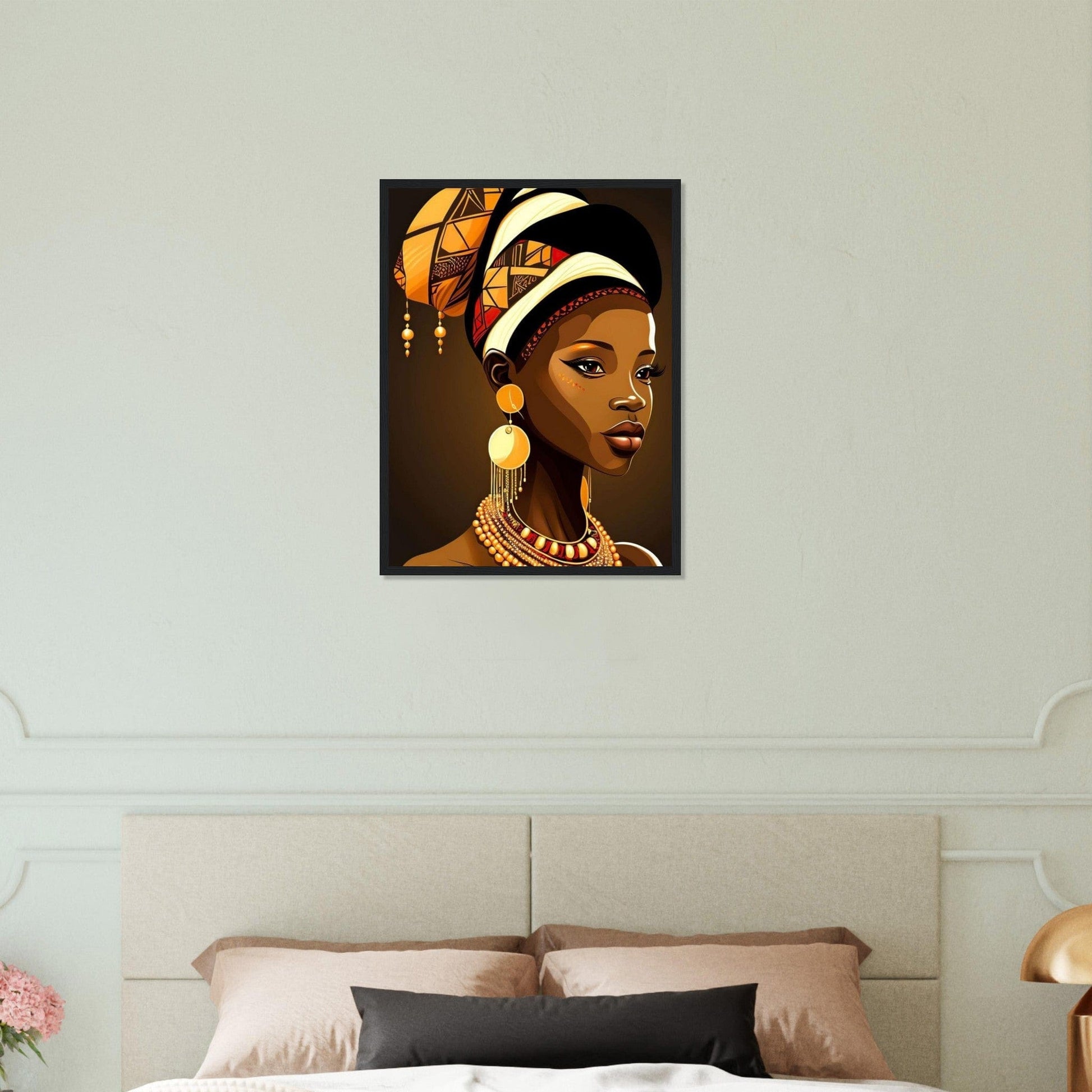 Peinture Femme Afro Canvanation